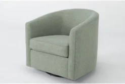 Rove Mint 31" Swivel Glider Accent Chair -Furniture Store 311550 green fabric swivel glider side 21