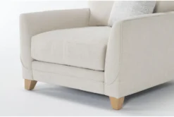 Japandi 39" Chair -Furniture Store 311633 white fabric chair detail 44
