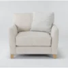 Japandi 39" Chair -Furniture Store 311633 white fabric chair signature 01