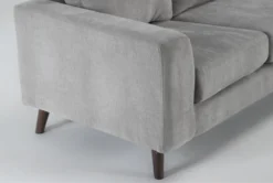 Canela II Dove Loveseat -Furniture Store 311803 grey fabric loveseat detail 45