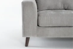 Canela II Dove Loveseat -Furniture Store 311803 grey fabric loveseat detail 46