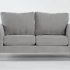 Canela II Dove Loveseat -Furniture Store 311803 grey fabric loveseat signature 01