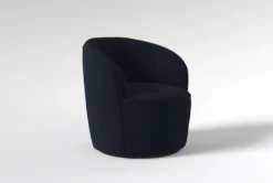 Bijoux "33" Velvet Swivel Chair -Furniture Store 312603 blue fabric swivel side 18