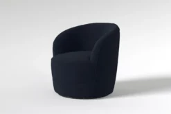 Bijoux "33" Velvet Swivel Chair -Furniture Store 312603 blue fabric swivel side 20