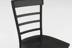 Magnolia Home Harper Chimney Dining Side Chair Set Of 2 By Joanna Gaines -Furniture Store 312736 black wood dining chair detail 45