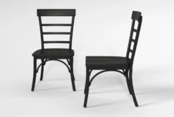 Magnolia Home Harper Chimney Dining Side Chair Set Of 2 By Joanna Gaines -Furniture Store 312736 black wood dining chair side 20