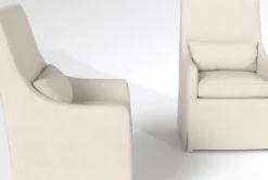 Broadway Dining Arm Chair Set Of 2 -Furniture Store 312797 grey fabric dining chair detail 44