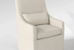 Broadway Dining Arm Chair Set Of 2 -Furniture Store 312797 grey fabric dining chair detail 45