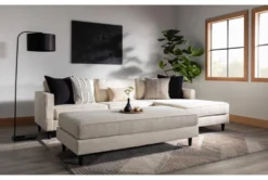 Calais Vanilla 112" 2 Piece Sectional With Right Arm Facing Chaise & Cocktail Ottoman 15 Calais Vanilla 112" 2 Piece Sectional With Right Arm Facing Chaise & Cocktail Ottoman -Furniture Store 313097 white fabric sectional room 59