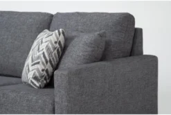 Stark Dark Grey Sofa & 2 Light Grey Swivel Chairs -Furniture Store 313197 grey fabric living room set detail 45