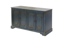 Rune Blue 65" TV Stand -Furniture Store 313289 blue wood media console detail 48