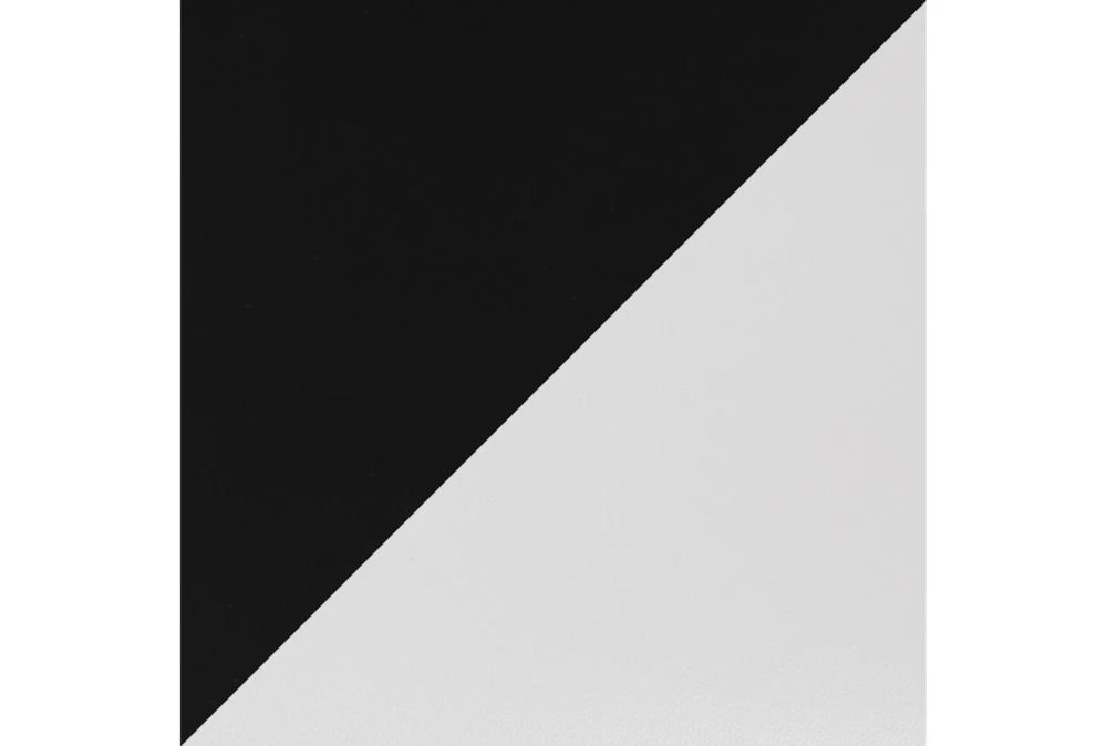 Fede Black Metal And White Faux Leather Bench 4 Fede Black Metal And White Faux Leather Bench - Image 2