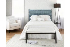 Fede Black Metal And White Faux Leather Bench 15 Fede Black Metal And White Faux Leather Bench -Furniture Store 313727 white faux leather bench room 87