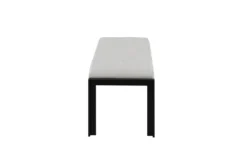 Fede Black Metal And White Faux Leather Bench 13 Fede Black Metal And White Faux Leather Bench -Furniture Store 313727 white faux leather bench side 14