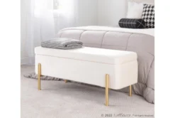 Ella Storage Bench In Gold Steel And Cream Velvet 19 Ella Storage Bench In Gold Steel And Cream Velvet -Furniture Store 313735 white velvet bench room 86