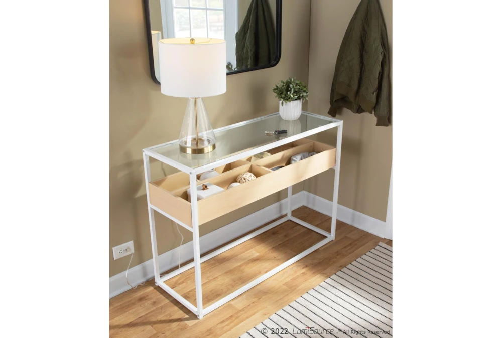 Tray White Console Table 9 Tray White Console Table - Image 7