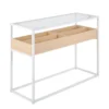 Tray White Console Table -Furniture Store 313754 white metal sofa table signature 02