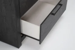 Derrie Black 6 Drawer Dresser -Furniture Store 313930 black mdf dresser detail 45