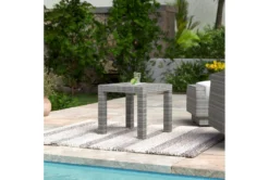 Carlyle Outdoor Wood Top End Table -Furniture Store 314094 grey metal end table room 85