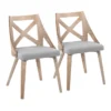 Ashton White Washed Wood And Grey Fabric Dining Chair Set Of 2 -Furniture Store 314423 grey polyester dining chair signature 01