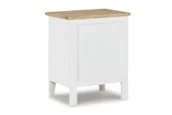 Selburg White/Brown Accent Cabinet -Furniture Store 315324 back 82