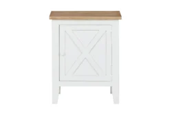 Selburg White/Brown Accent Cabinet -Furniture Store 315324 front 02