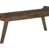 48" Brown Solid Wood Accent Bench -Furniture Store 315359 signature 01