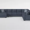 Santo Foam Chenille 181" 4 Piece Sectional With Left Arm Facing Oversized Chaise