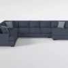 Santo Foam Chenille 181" 4 Piece Sectional With Right Arm Facing Oversized Chaise