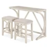 Keyes Beige 3 Piece Console Bar Set