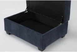 Bonaterra Midnight Blue Storage Ottoman -Furniture Store 315424 blue fabric cocktail ottoman side 20