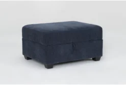 Bonaterra Midnight Blue Storage Ottoman