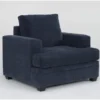 Bonaterra Midnight Blue Chair -Furniture Store 315432 blue fabric chair signature 01