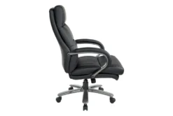 Ezra Big And Tall Faux Leather Office Chair 8 Ezra Big And Tall Faux Leather Office Chair -Furniture Store 315489 black faux leather office chair detail 45