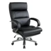 Ezra Big And Tall Faux Leather Office Chair -Furniture Store 315489 black faux leather office chair signature 01