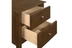 Zodiac Brown Nightstand -Furniture Store 315535 brown wood nightstand detail 45