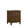 Zodiac Brown Nightstand -Furniture Store 315535 brown wood nightstand signature 01