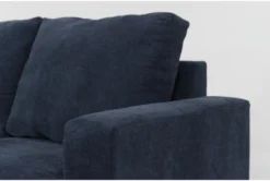 Bonaterra Midnight 127" 2 Piece Sectional With Right Arm Facing Sofa Chaise, Left Arm Facing Corner Chaise & Storage Ottoman -Furniture Store 315973 blue fabric living room set detail 45