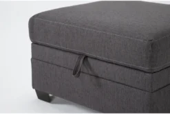 Solimar Graphite Storage Ottoman 12 Solimar Graphite Storage Ottoman -Furniture Store 316326 grey fabric ottoman detail 45
