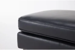 Grayson Leather Ottoman -Furniture Store 317457 blue leather ottoman detail 45