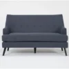 Celestino Slate Settee 1 Celestino Slate Settee -Furniture Store 317508 blue fabric settee signature 01