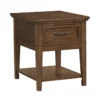 Leanor End Table -Furniture Store 317523 brown wood end table signature 01