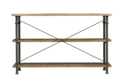 Nira Console Table With Shelves -Furniture Store 317528 brown wood sofa table back 82