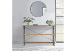 Nira Console Table With Shelves -Furniture Store 317528 brown wood sofa table room 85