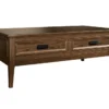 Rav Coffee Table With Drawers -Furniture Store 317535 brown wood coffee table signature 01