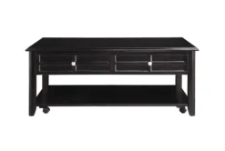 Rufus Lift-Top Coffee Table With Wheels -Furniture Store 317544 brown wood coffee table front 02