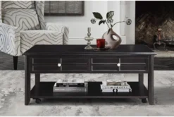 Rufus Lift-Top Coffee Table With Wheels -Furniture Store 317544 brown wood coffee table room 85