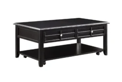 Rufus Lift-Top Coffee Table With Wheels -Furniture Store 317544 brown wood coffee table signature 01