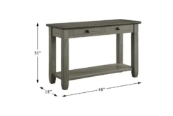 Every Two Tone Brown/Grey Console Table -Furniture Store 317567 brown wood sofa table detail 45