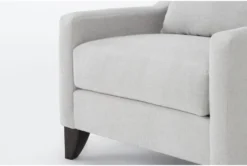 Delano Chenille 34" Charcoal Accent Chair -Furniture Store 317586 grey fabric accent chair detail 45